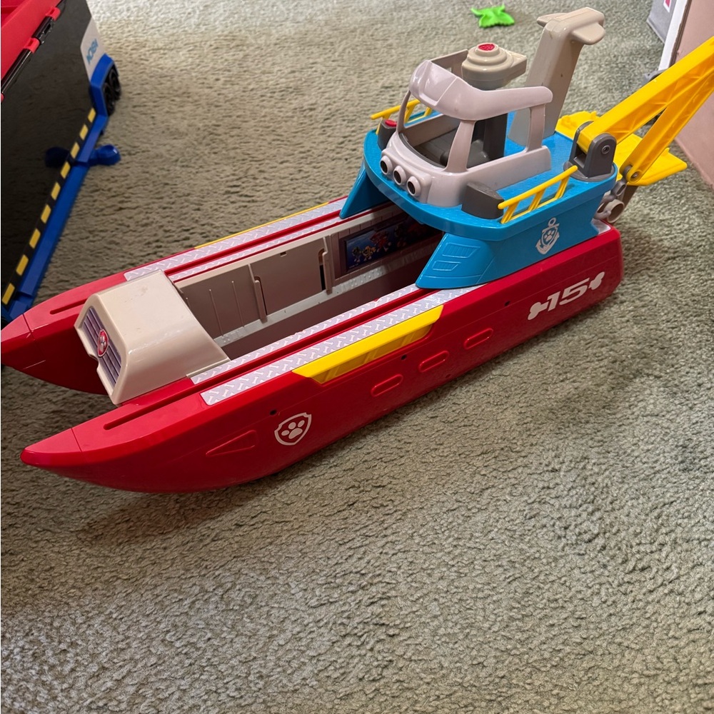 Paw Patrol Rescue Boat Toy - Red and Blue